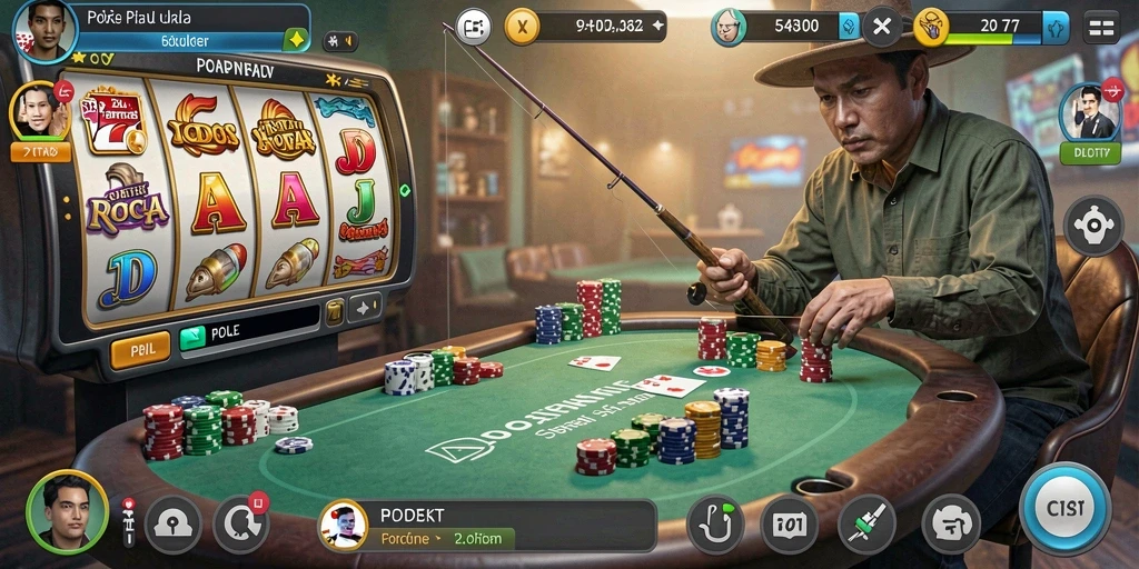 Tangkapan layar menunjukkan aksi dalam game.