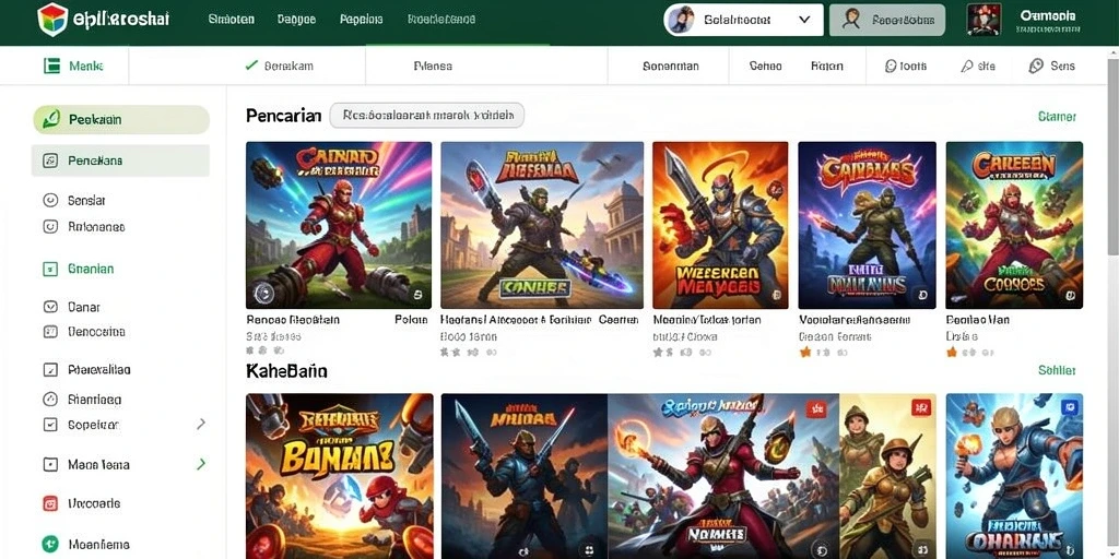 Tampilan antarmuka pengguna yang menarik dan mudah dinavigasi.