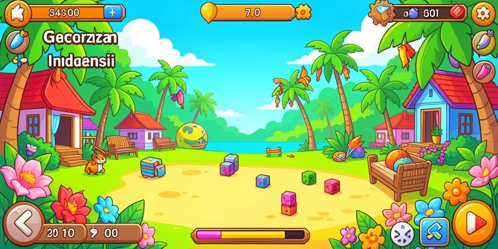 Screenshot menunjukkan karakter utama dalam aksi menantang.