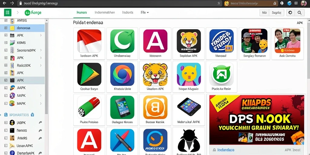 Tampilan menu utama DUIT8 yang menarik dan mudah dinavigasi.