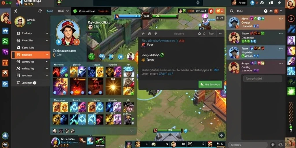Screenshot menunjukkan tampilan menu utama yang menarik.