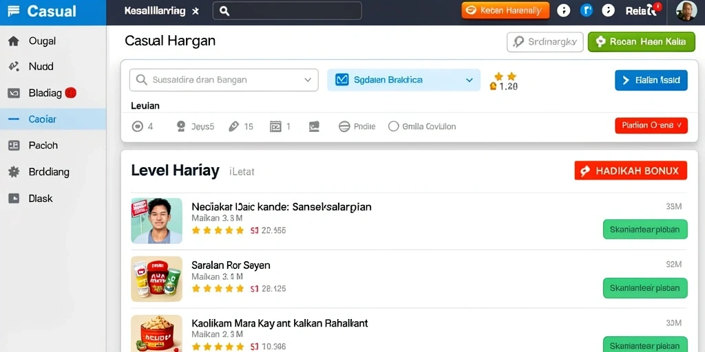 Tampilan antarmuka yang intuitif dan user-friendly.