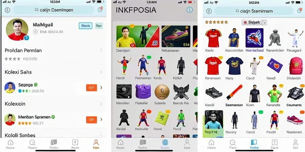 Tampilan antarmuka berwarna ceria dan menarik.