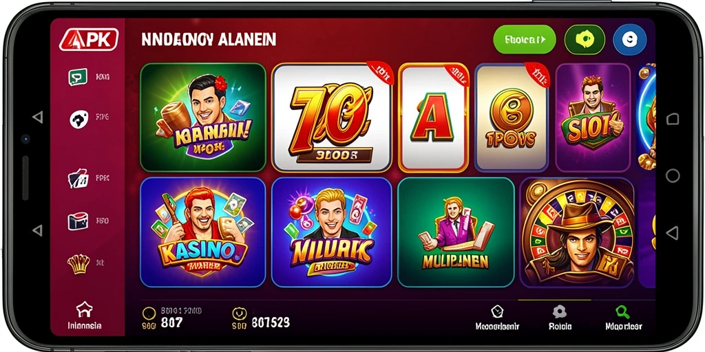 Screenshot tampilan utama aplikasi JAVASLOT88.