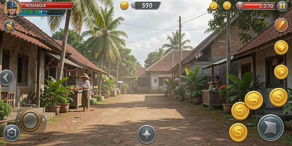 Interaksi seru dengan karakter kelinci yang lucu.