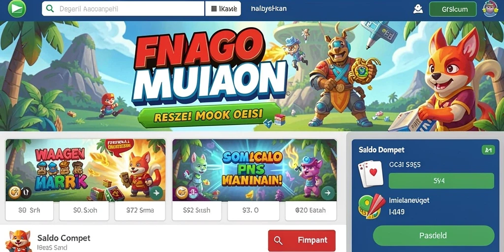 Tampilan antarmuka permainan yang intuitif.